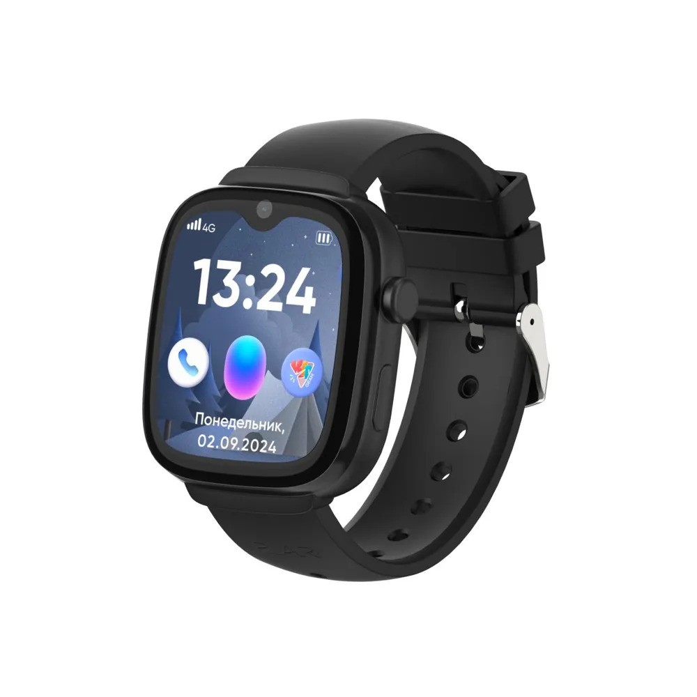 Детские умные часы Elari KidGram Watch 4G (черный)