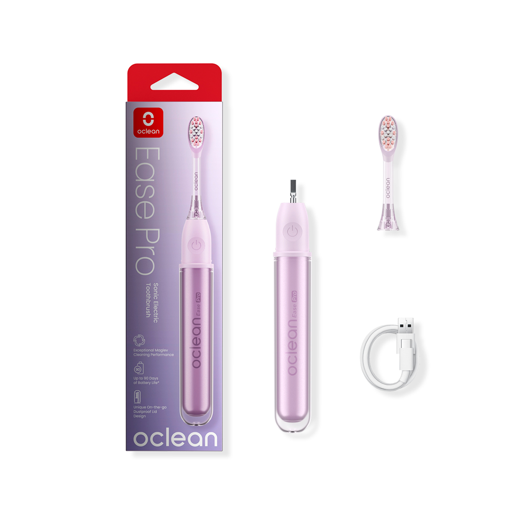 Электрическая зубная щетка Oclean Ease Pro (фиолетовый)