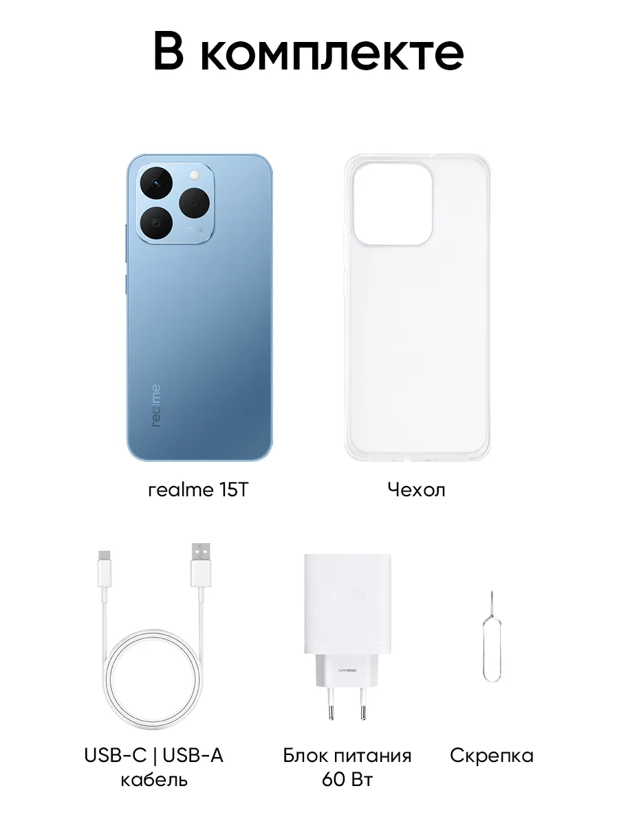 Смартфон Realme 15T 12/526 (голубой)