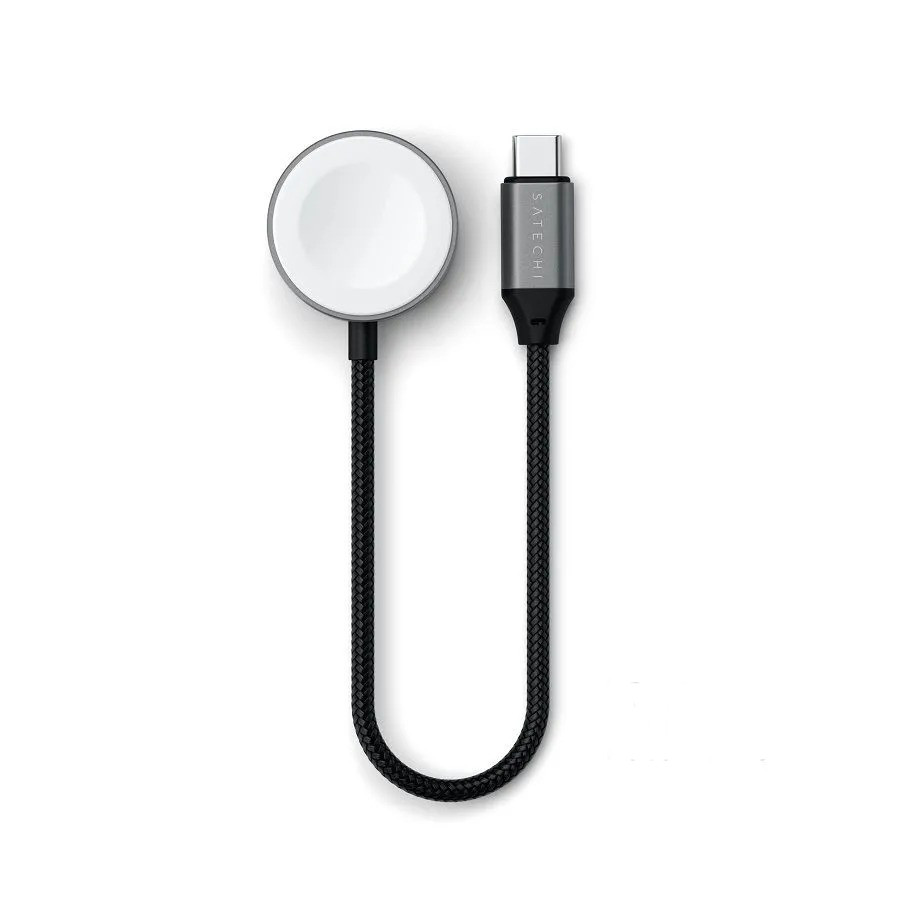 Зарядный кабель Satechi USB-C Magnetic Fast-Charging Cable (для Apple Watch, серый)