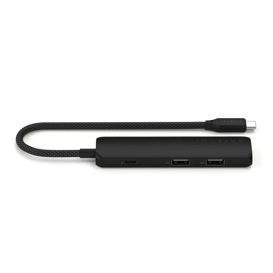Адаптер Satechi 4-in-1 USB-C PD&2xUSB-A 3.2 Gen2&HDMI 4K@60Hz (4-в-1, черный)