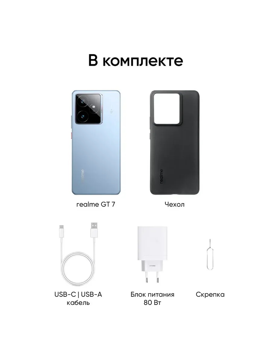 Смартфон Realme GT 7T 12/256 (синий)