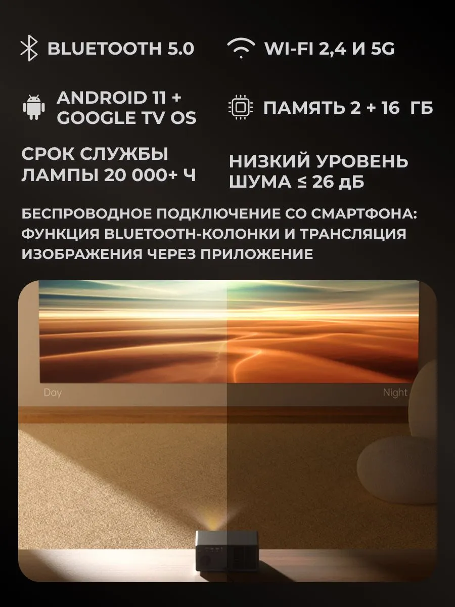 Проектор Wanbo X5 Pro (черный)