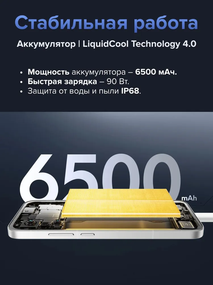 Смартфон POCO F7 12/512 (серебристый)