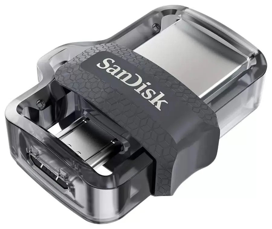 Флеш-накопитель SanDisk Ultra Dual Drive (64 ГБ, черный)