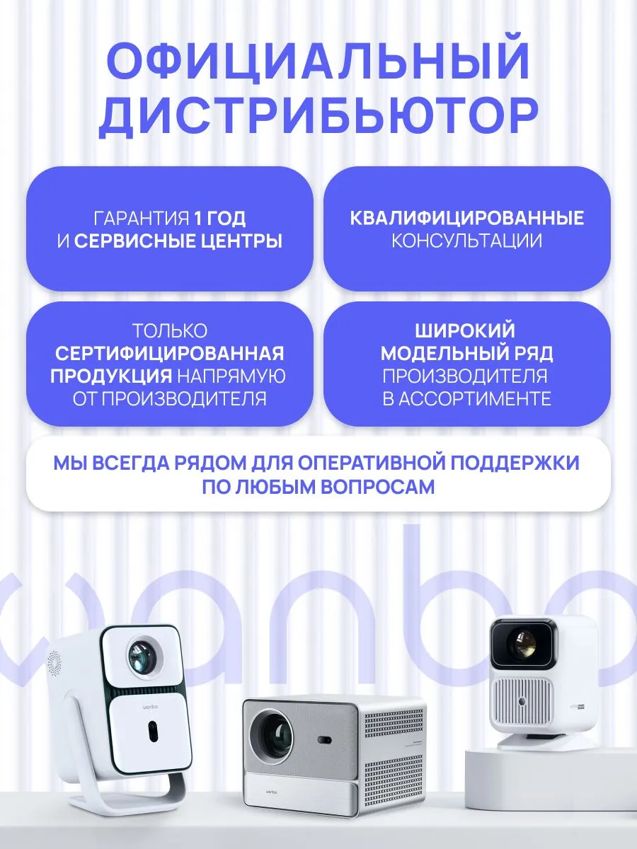 Проектор Wanbo Projector Vali 1 (белый)