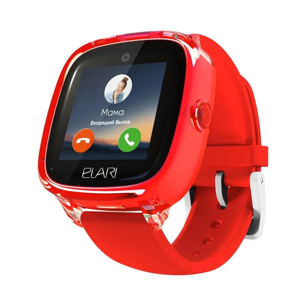 Детские умные часы Elari KidPhone Fresh 4G (красный)