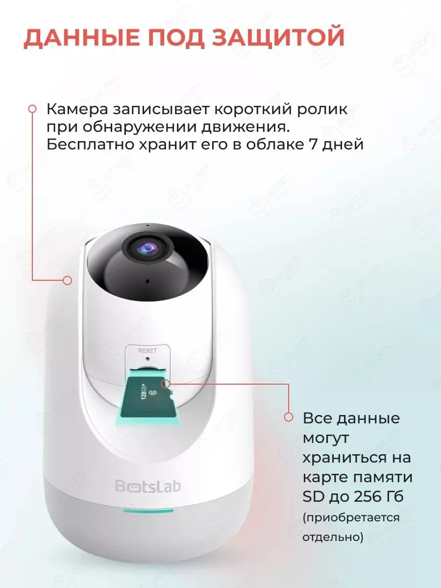 Умная камера видеонаблюдения Botslab Indoor Camera 2E C212 (белый)