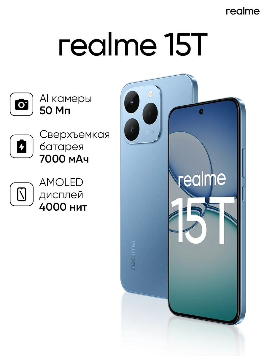 Смартфон Realme 15T 12/526 (голубой)