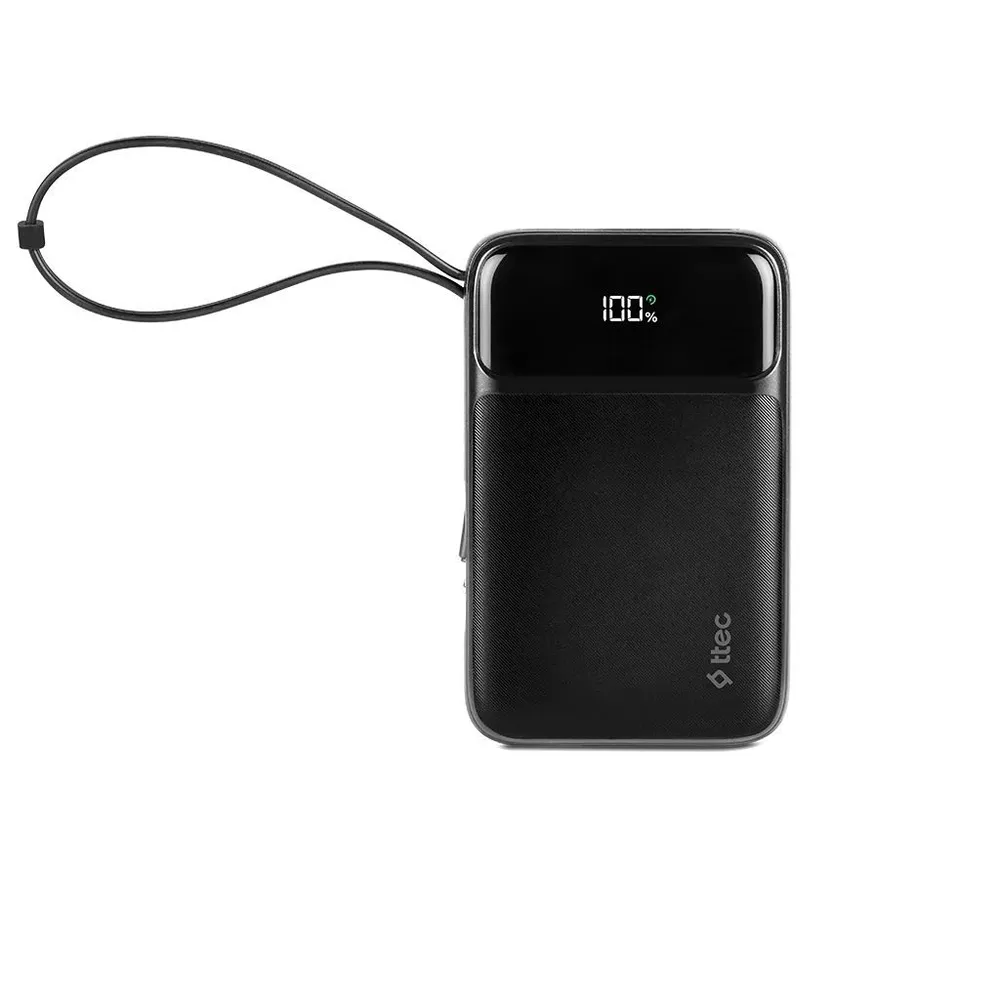 Внешний аккумулятор TTEC ReCharger Pro LCD 10000 mAh (черный)
