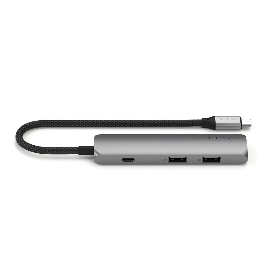Адаптер Satechi 4-in-1 USB-C PD&2xUSB-A 3.2 Gen2&HDMI 4K@60Hz (4-в-1, серый)