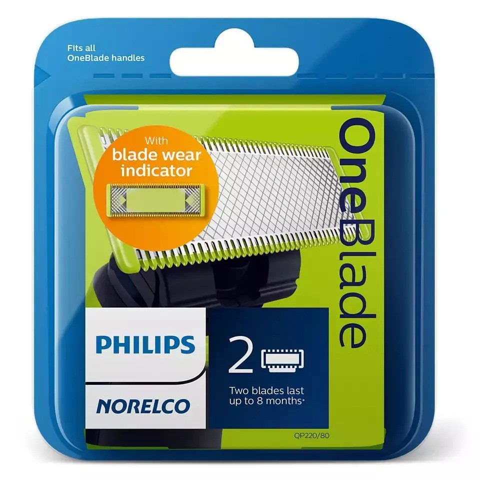 Сменные лезвия Philips Norelco OneBlade QP220/80 (2 шт.)