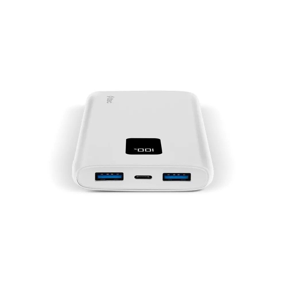 Внешний аккумулятор TTEC PowerSlim Trio LCD 10000 mAh (белый)