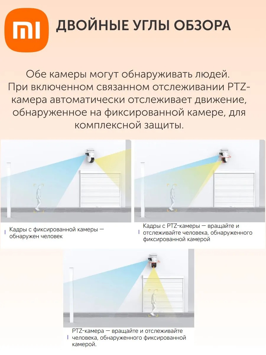 Камера наружного видеонаблюдения Xiaomi Outdoor Camera CW500 Dual (белый)