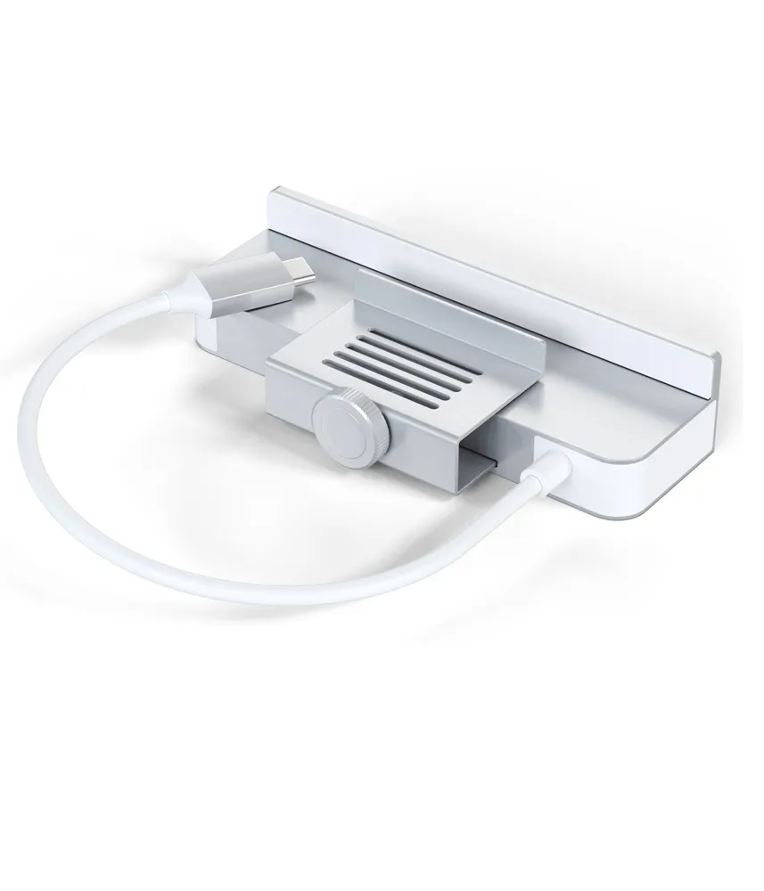 Хаб Satechi Aluminum USB-C Clamp Hub (для iMac 24'', серебристый)