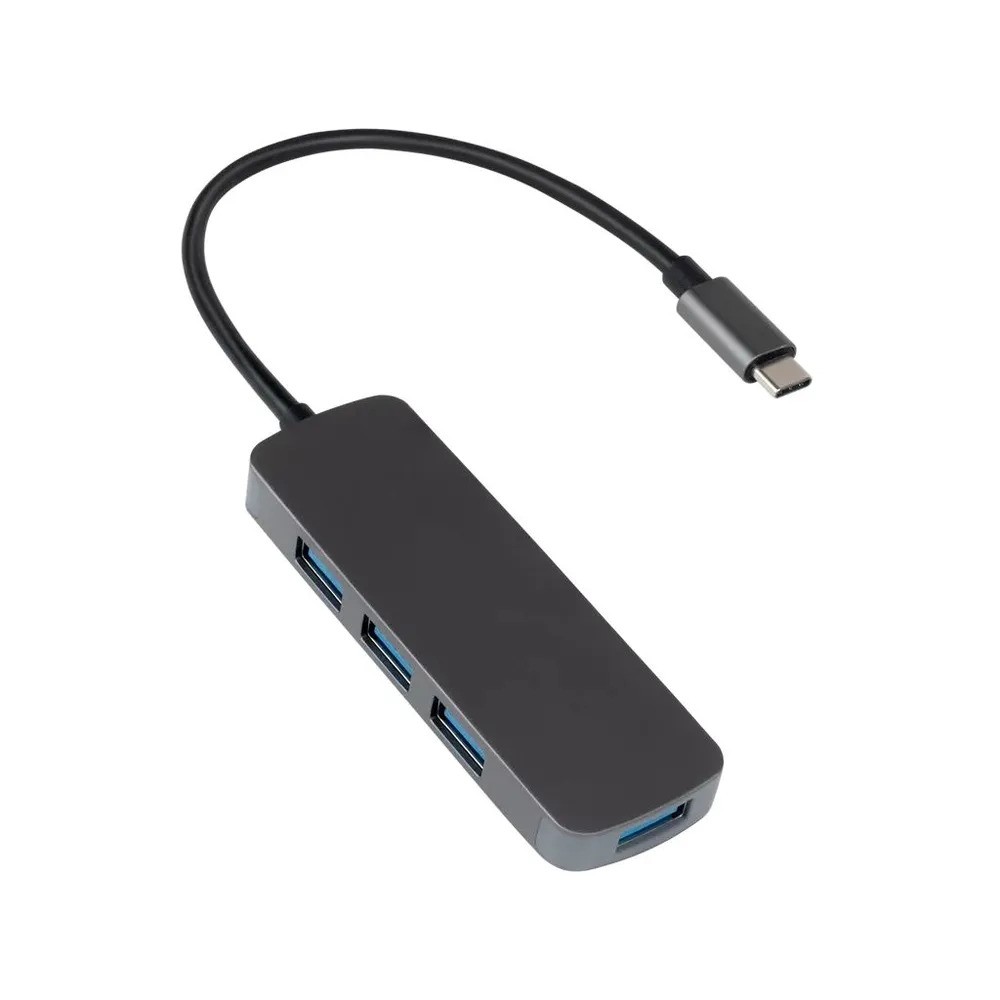 USB-хаб TTEC Type-C - USB-A 3.0 x4 Converter&Hub&Multiplexer (серый)