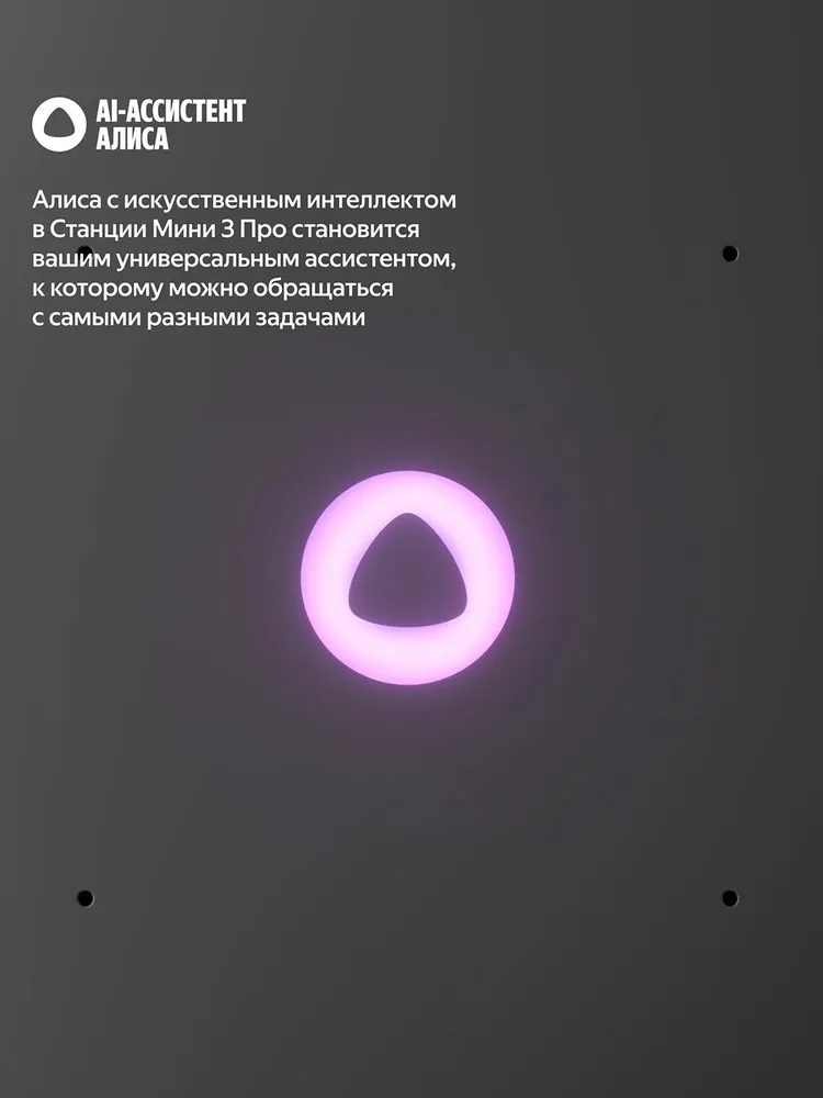 Умная колонка Яндекс Станция Мини 3 Про (серый)