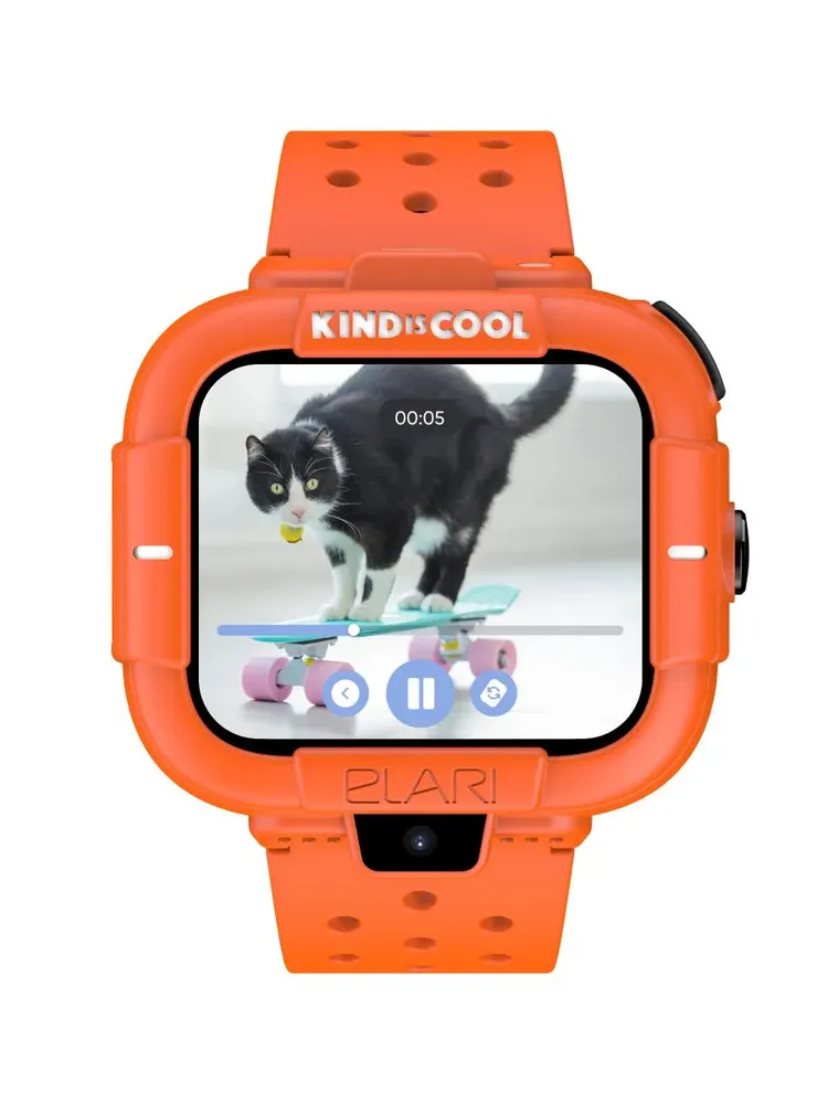 Детские умные часы Elari Маша и Медведь (оранжевый)