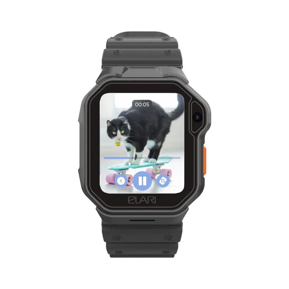 Детские умные часы Elari KidPhone Techno 4G (черный)