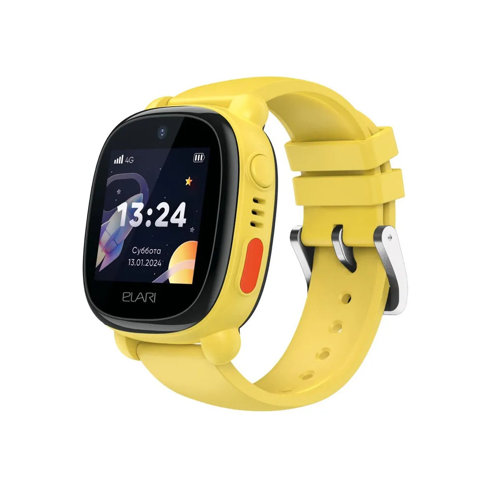 Детские умные часы Elari 4G Lite (желтый)