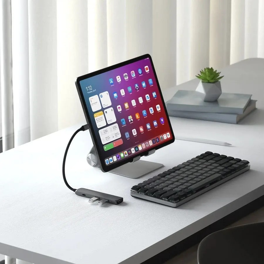 Адаптер Satechi 4-in-1 USB-C PD&2xUSB-A 3.2 Gen2&HDMI 4K@60Hz (4-в-1, серый)