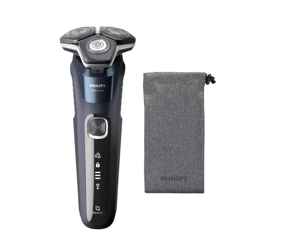 Умная электробритва Philips S5885/10 (черный/синий)