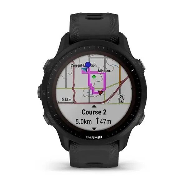 Спортивные часы Garmin Forerunner 955 Solar (черный)