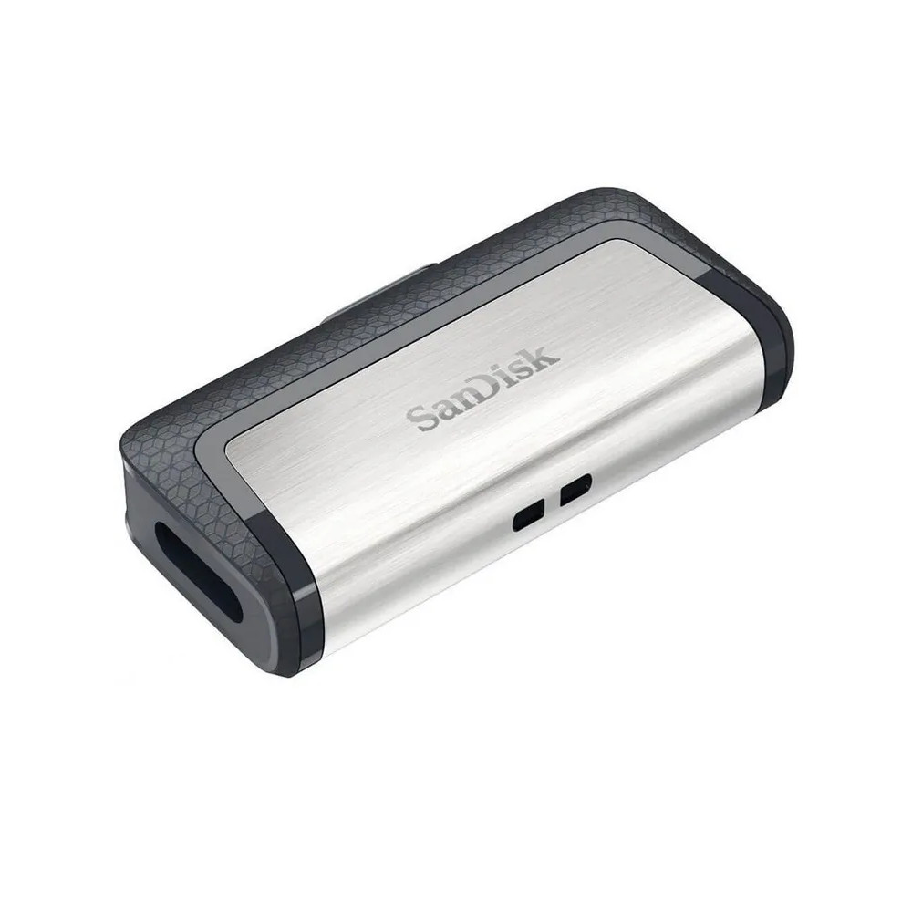 Флеш-накопитель SanDisk Ultra Dual Drive Type-C (64 ГБ, серебристый