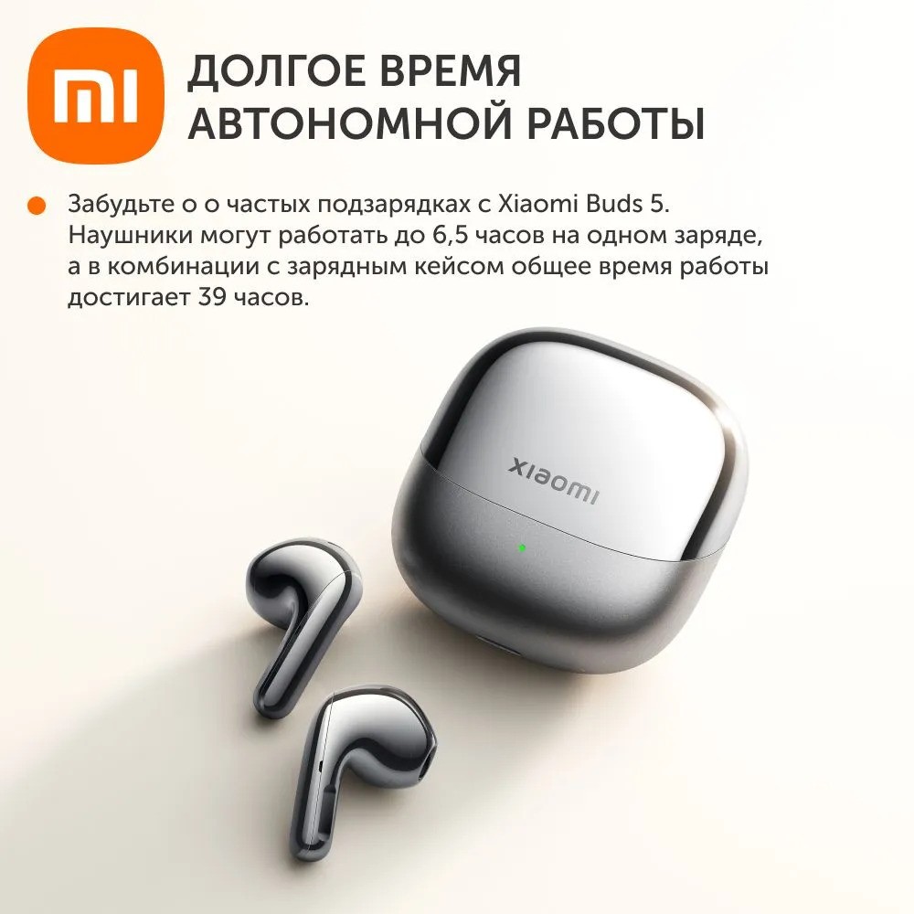 Беспроводные наушники Xiaomi Buds 5 (белый)
