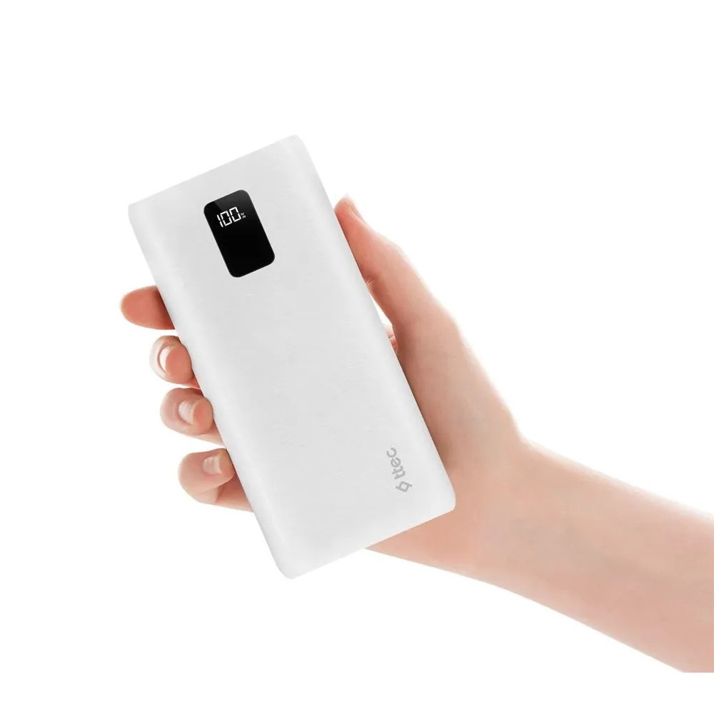 Внешний аккумулятор TTEC PowerSlim Trio LCD 20000 mAh (белый)
