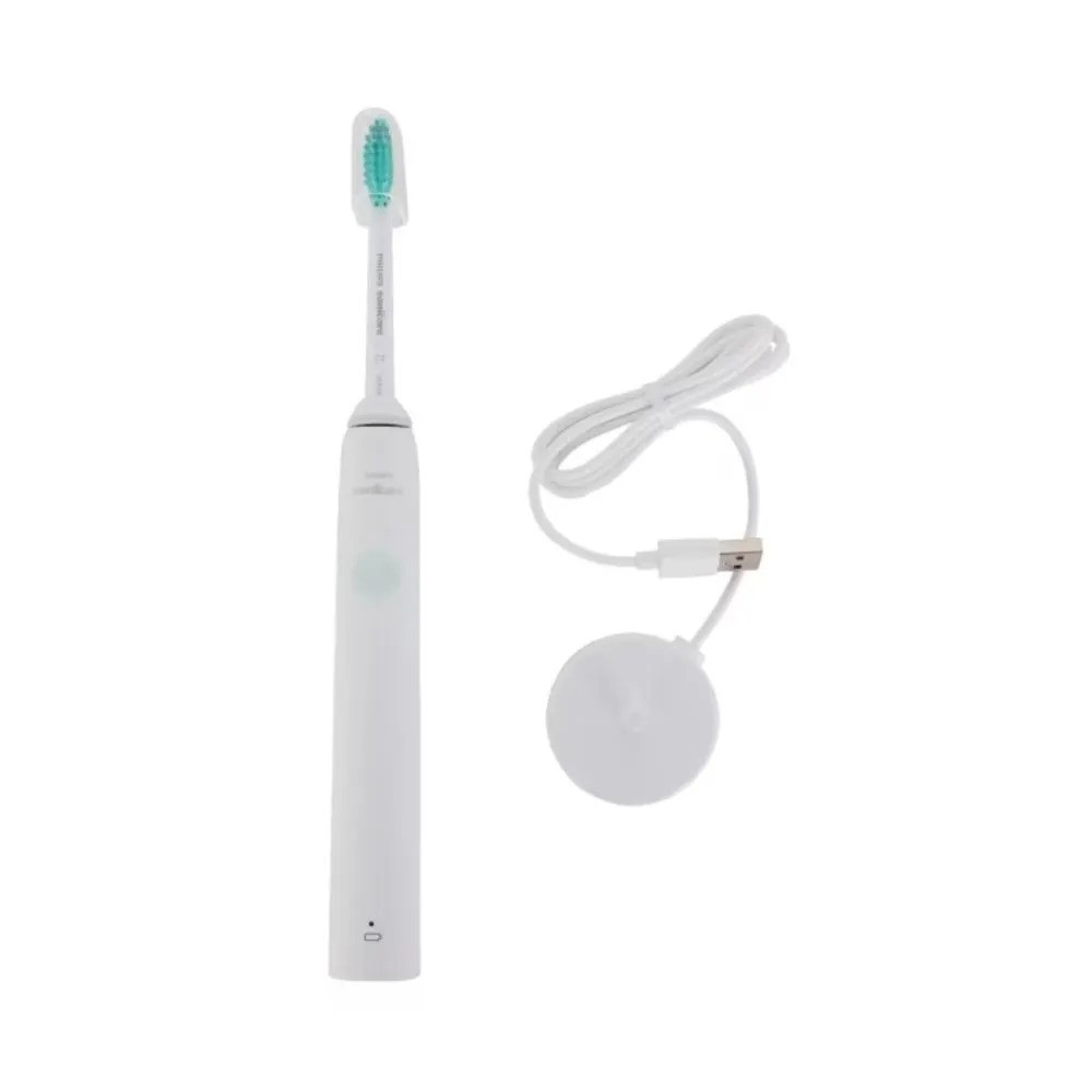 Электрическая зубная щетка Philips Sonicare Series 1100 (белый/зеленый)