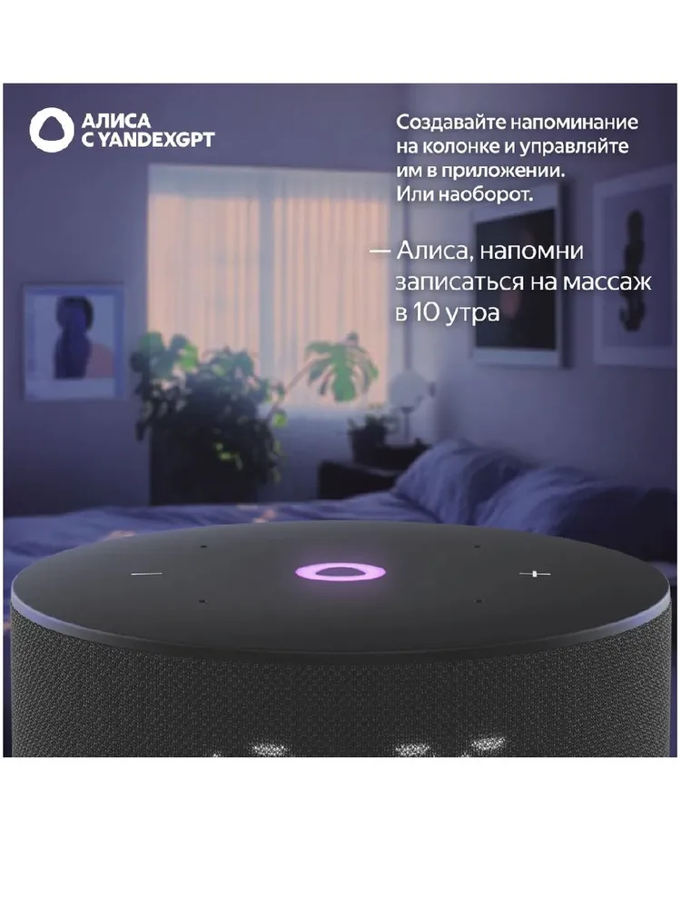 Умная колонка Яндекс Станция Мини 3 (черный)