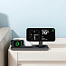 Бепроводное зарядное устройство Satechi Qi2 Trio Wireless Charging Pad (3-в-1, с вилками A/C/G, черный)