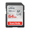 Карта памяти SanDisk Ultra microSDXC UHS-I (64 ГБ, черный)