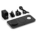 Бепроводное зарядное устройство Satechi Qi2 Trio Wireless Charging Pad (3-в-1, с вилками A/C/G, черный)