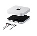 Док-станция с подставкой Satechi Stand & Hub for Mac Mini/Studio With NVMe SSD Enclosure (серебристый)