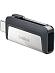 Флеш-накопитель SanDisk Ultra Dual Drive Type-C (64 ГБ, серебристый
