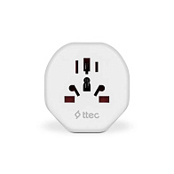 Сетевой переходник TTEC EU to Universal Convertor (белый)