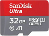 Карта памяти SanDisk Ultra microSDHC UHS-I (32 ГБ, красный/серый)